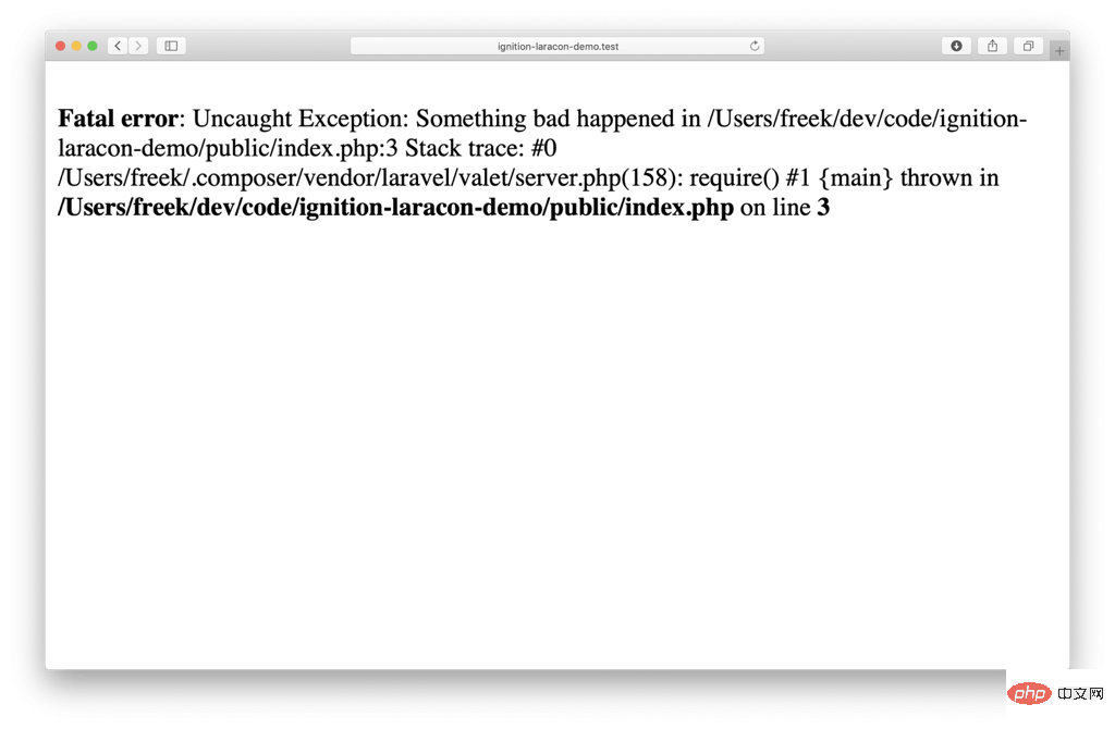 一文介绍Laravel Ignition的一切
