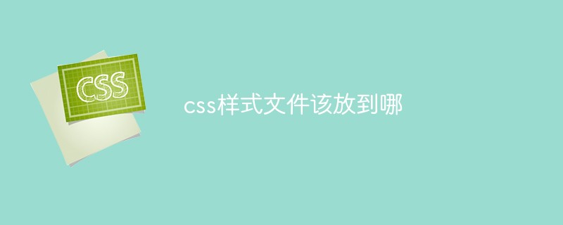 css样式文件该放到哪