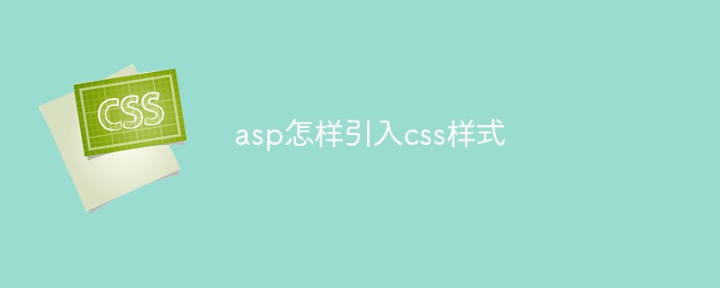 asp怎样引入css样式