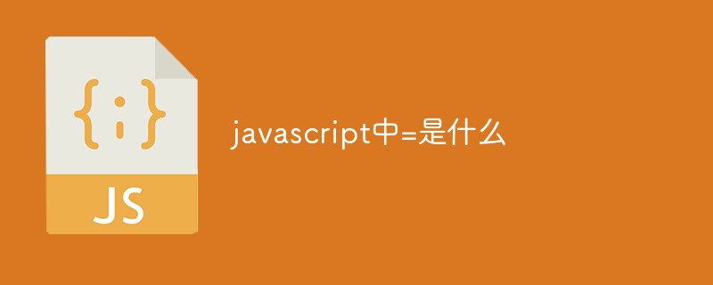 javascript中=是什么