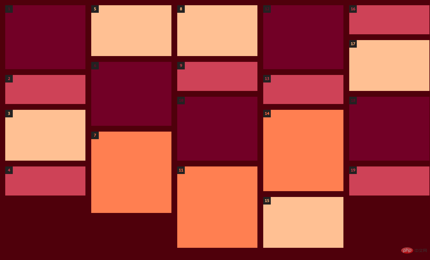 纯CSS3怎么创建瀑布流布局？columns方法浅析