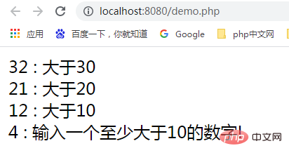 PHP使用三元运算符测试数字是否大于指定数【附实例】