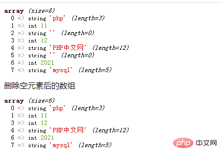 PHP数组学习之怎么去除空白或者重复的元素