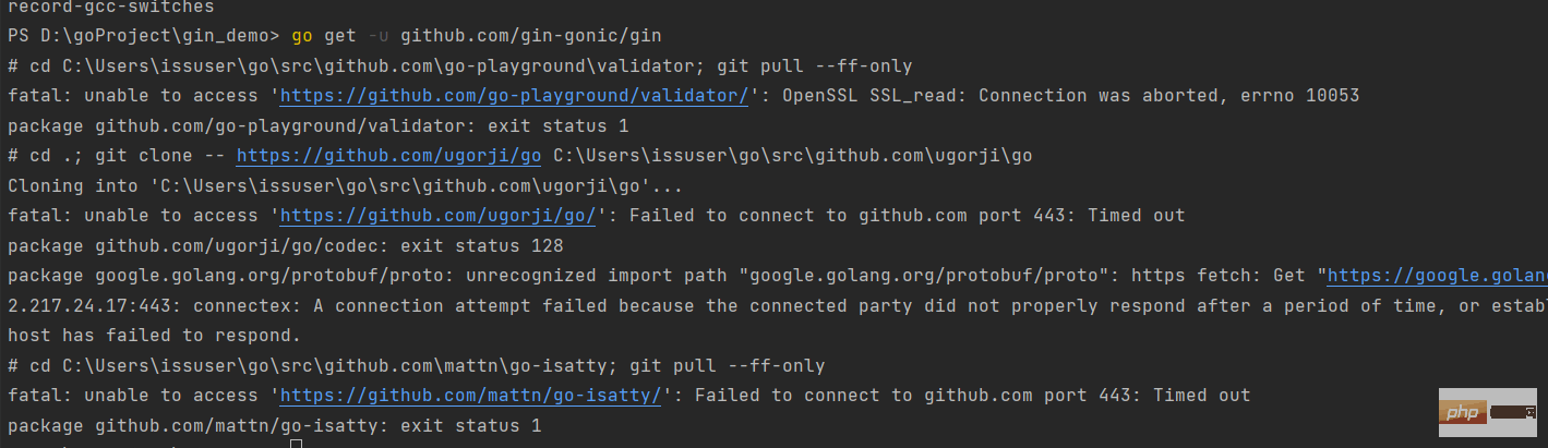避坑啦！Gin安装遇到的坑