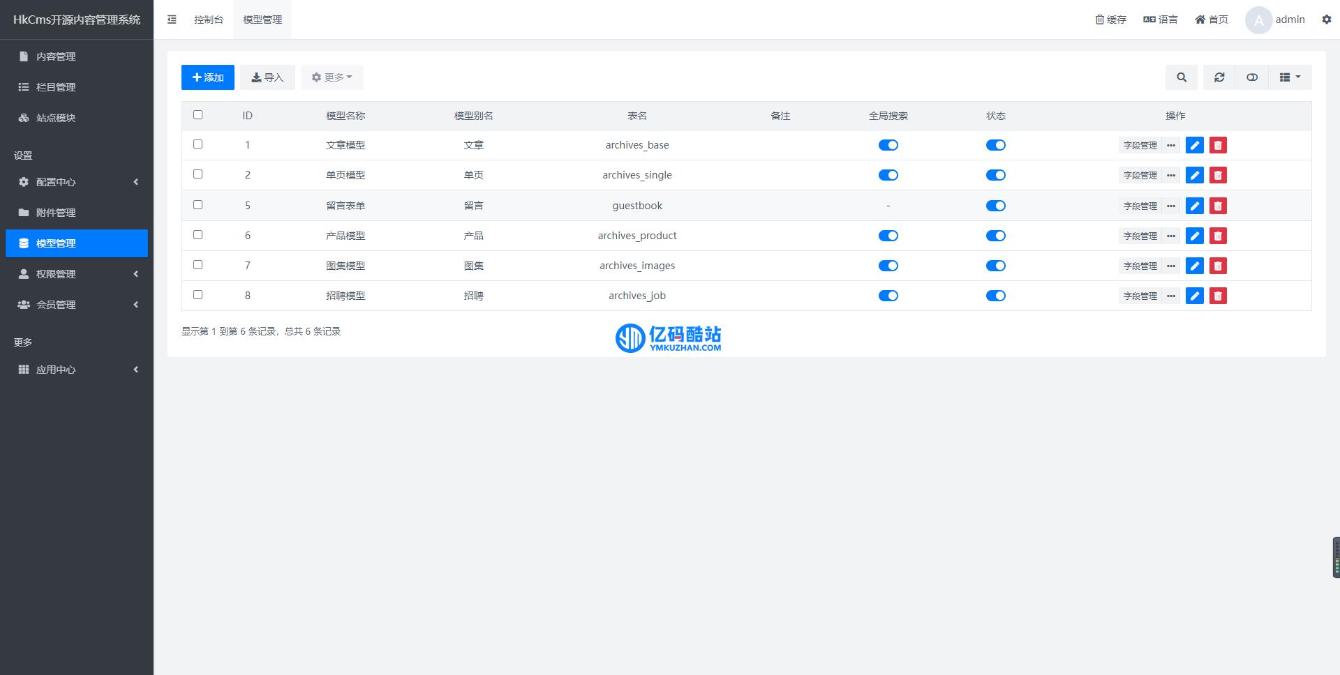 HkCms开源内容管理系统 v2.3.1.231120插图1