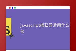javascript捕获异常用什么语句