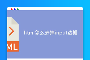 html怎么去掉input边框