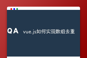 vue.js如何实现数组去重