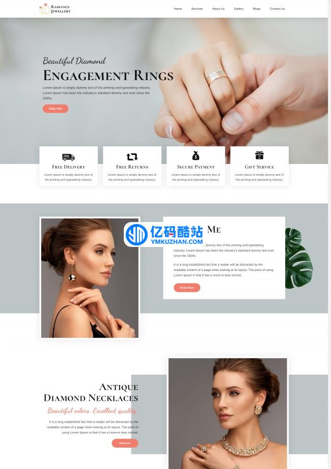 DM建站系统-婚礼珠宝饰品在线网站模板 v1.3.20230510插图