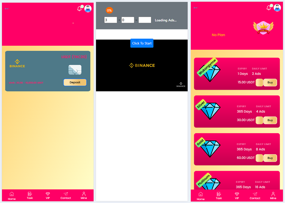 海外广告奖励投资理财源码下载/前端HTML后端PHP插图1