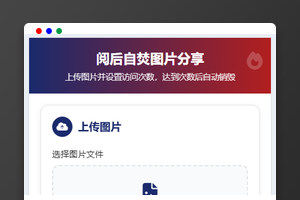 PHP阅后即焚图片分享源码免费下载
