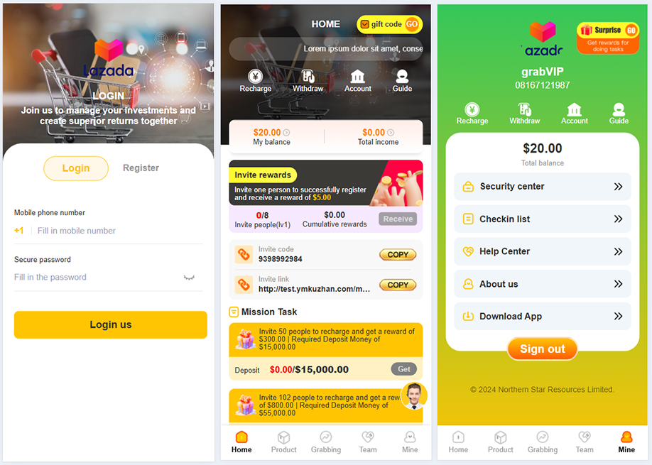 海外礼品卡投资理财系统源码/任务理财邀请返利系统插图