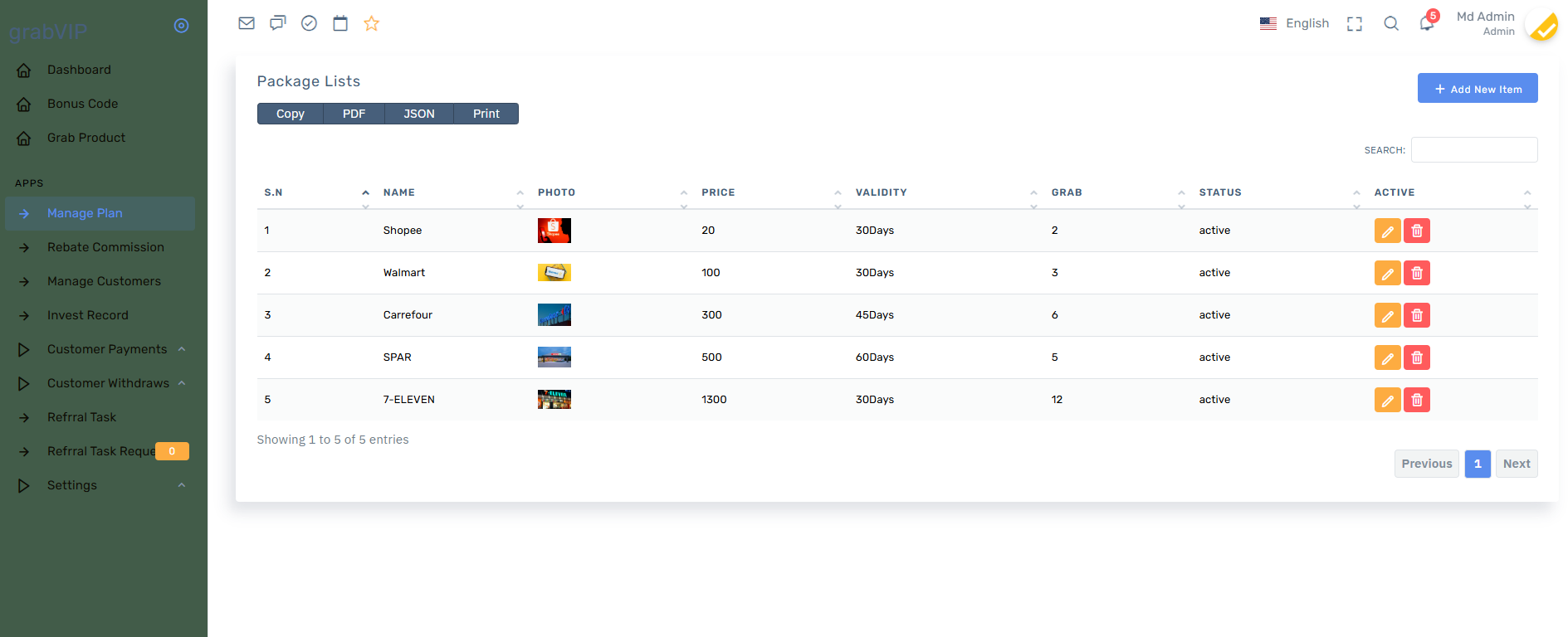 海外礼品卡投资理财系统源码/任务理财邀请返利系统插图4
