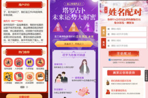 2026 丙午马年新版运势测算系统PHP源码下载/周易八字算命PHP平台/姓名测算+合婚取名插图5