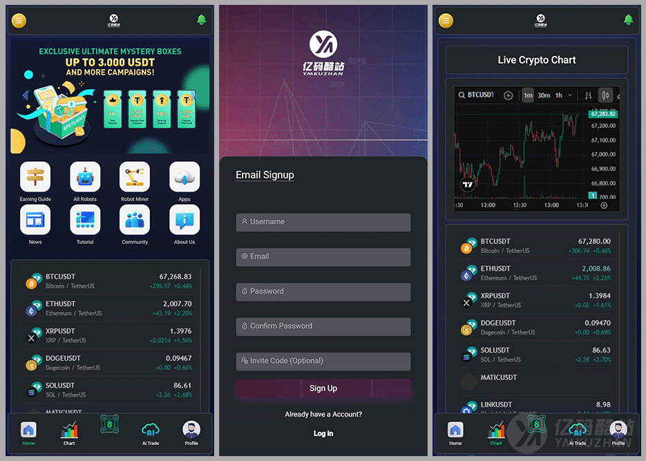 Laravel AI矿机系统源码下载/虚拟币理财系统/加密货币交易所插图2