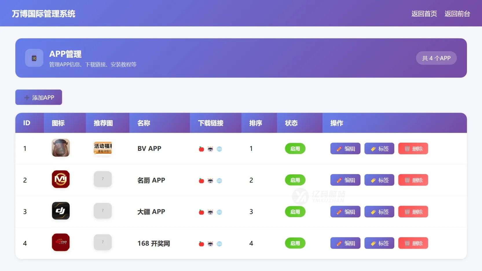 名爵导航网源码带后台插图3