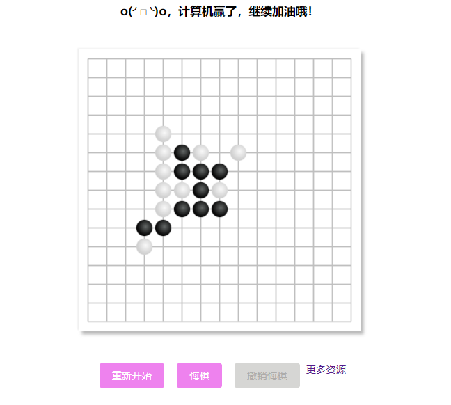 在线AI智能益智五子棋网站源码下载｜HTML5+CSS3+JavaScript｜一行代码实现插图