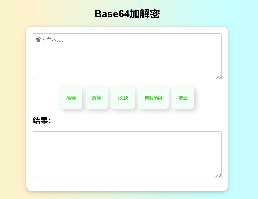 Base64加解密HTML源码下载|响应式/工具类|附渐变背景效果插图 Base64加解密HTML源码下载|响应式/工具类|附渐变背景效果插图