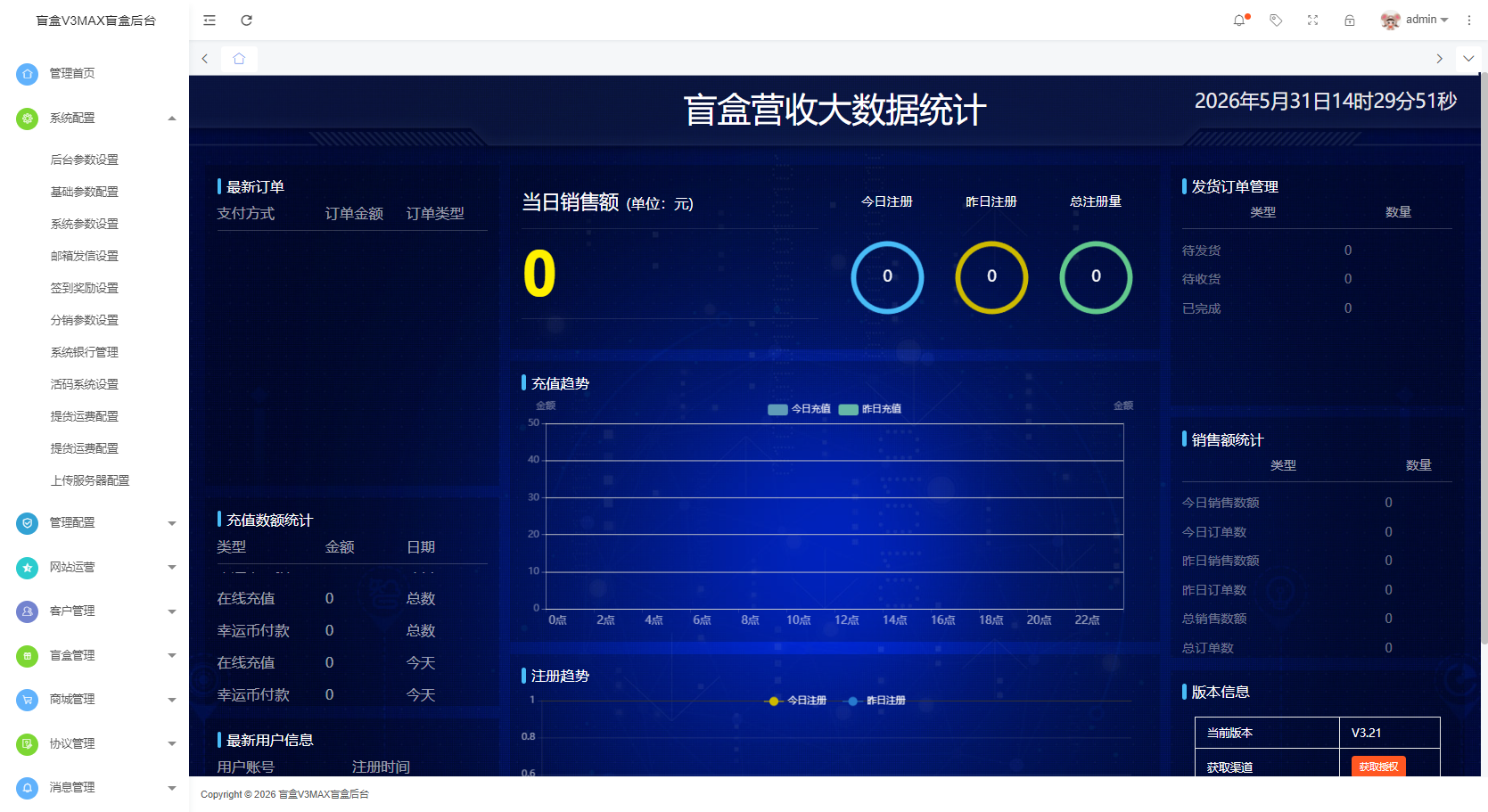 V3max数码盲盒系统源码下载/微信+H5插图3