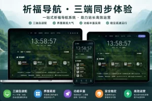 祈福导航系统V1.8功能优化批量操作站点分类