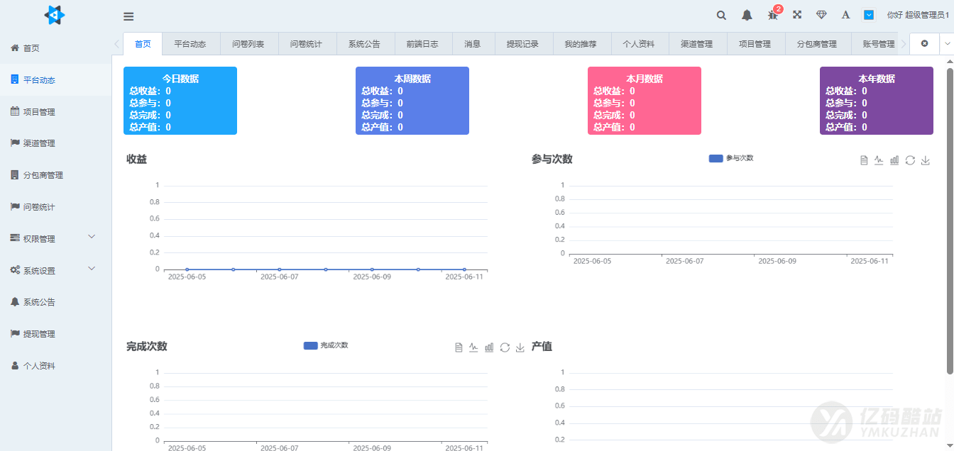 问卷调查系统源码下载/多渠道对接/带Vue源码插图1