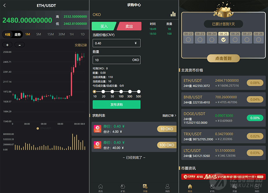 2026 OKO矿机源码下载 UniApp+ThinkPHP交易所矿机系统源码带搭建教程说明插图