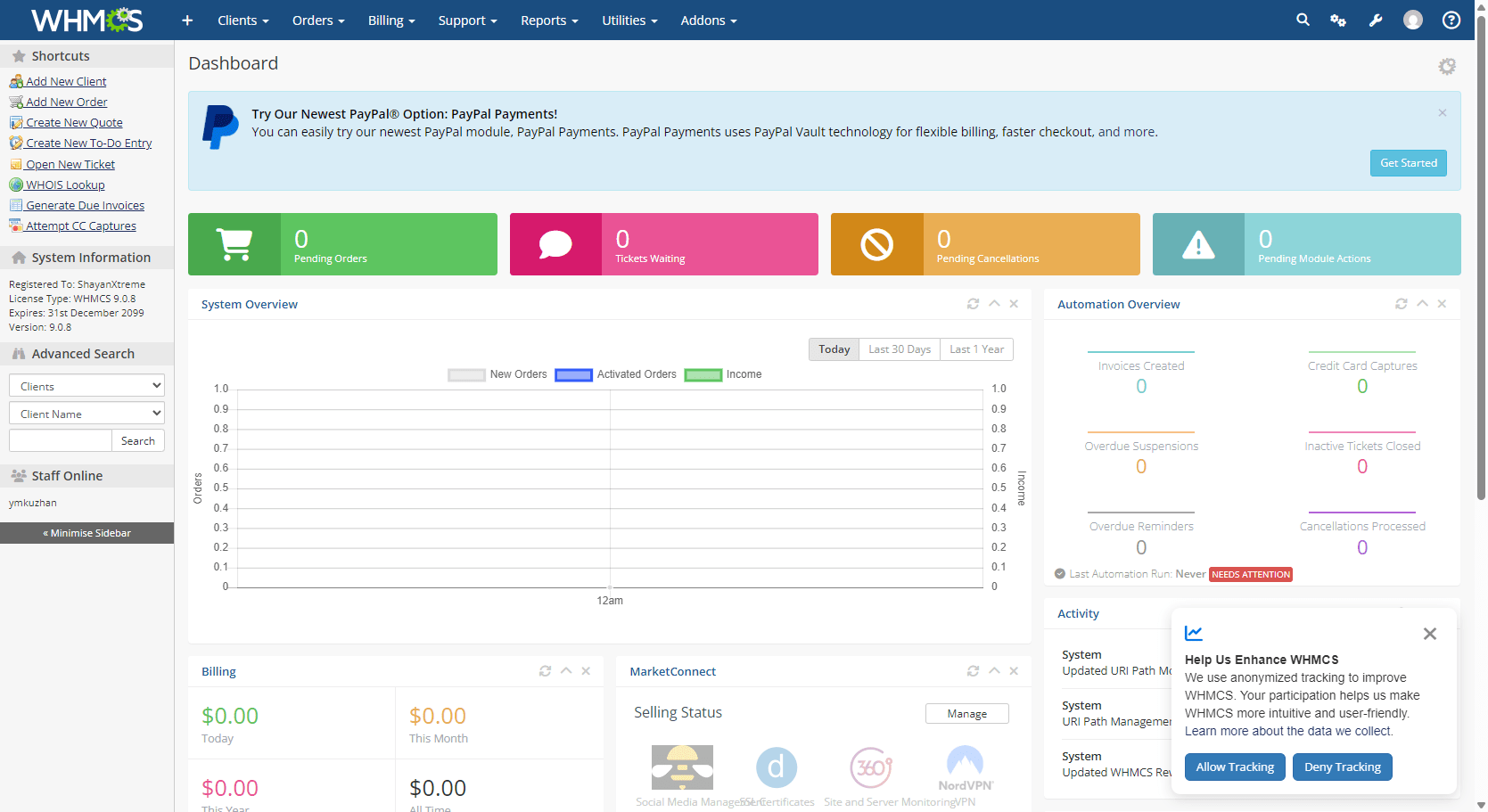 WHMCS 9.0.8源码下载 域名主机管理、自动计费与IDC业务管理系统插图 WHMCS 9.0.8源码下载 域名主机管理、自动计费与IDC业务管理系统插图