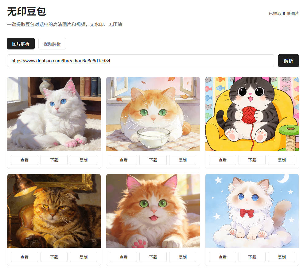 豆包图片视频去水印源码下载/无水印解析API/Chrome浏览器插件/支持豆包国际版插图